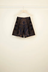 Navy Amber Print