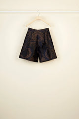 Navy Amber Print