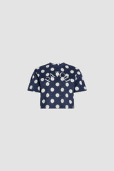 Navy Polka Dots
