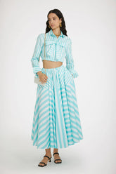 Mix Green Large Stripes