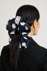 Navy Polka Dots