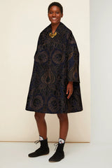 Navy Amber Print