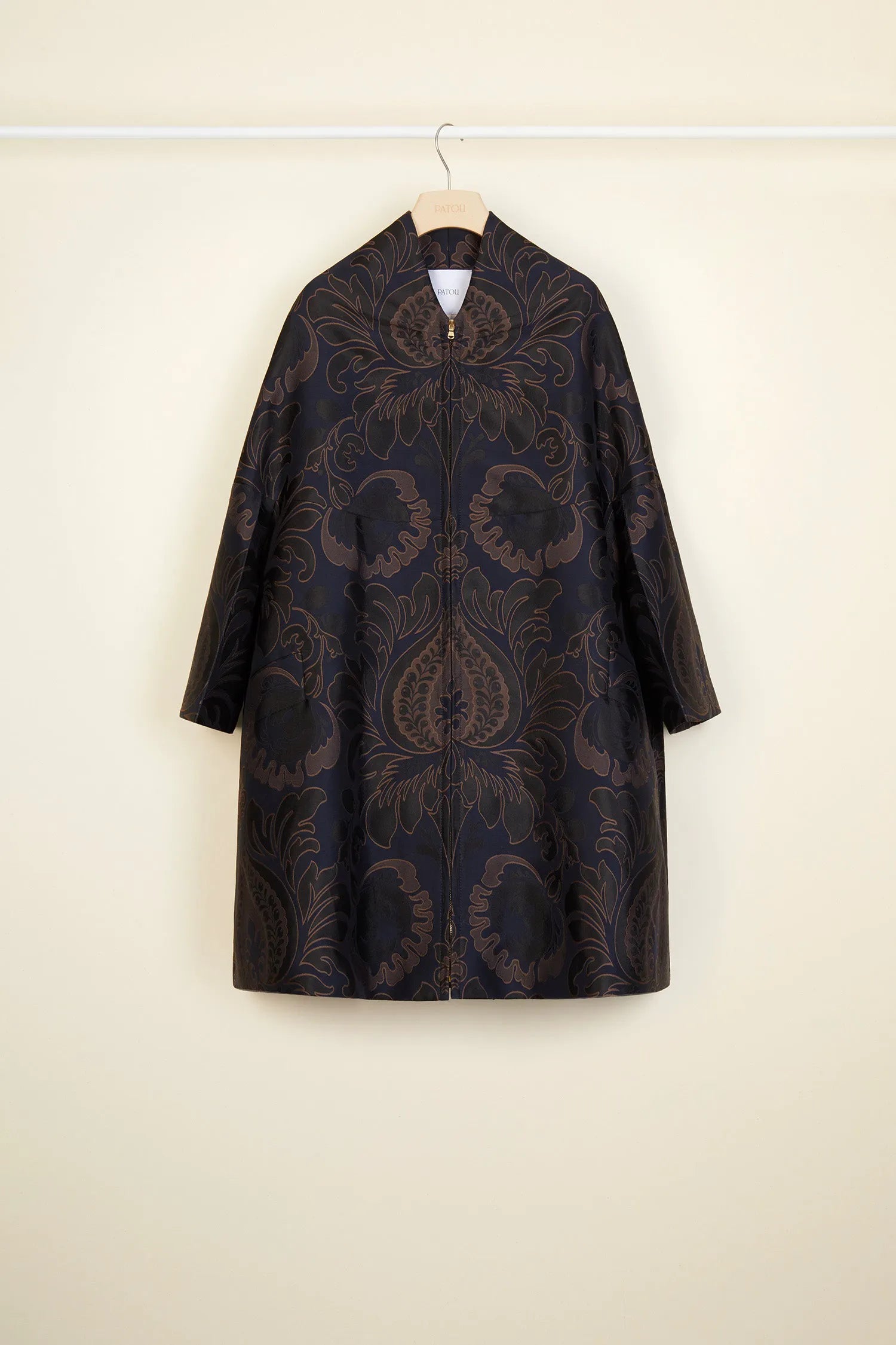Navy Amber Print