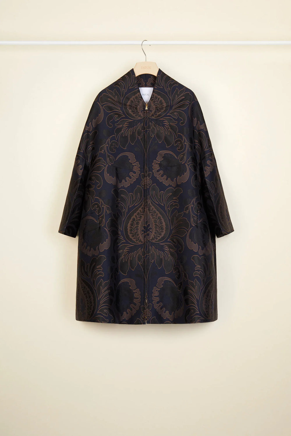 Navy Amber Print