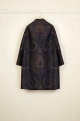 Navy Amber Print