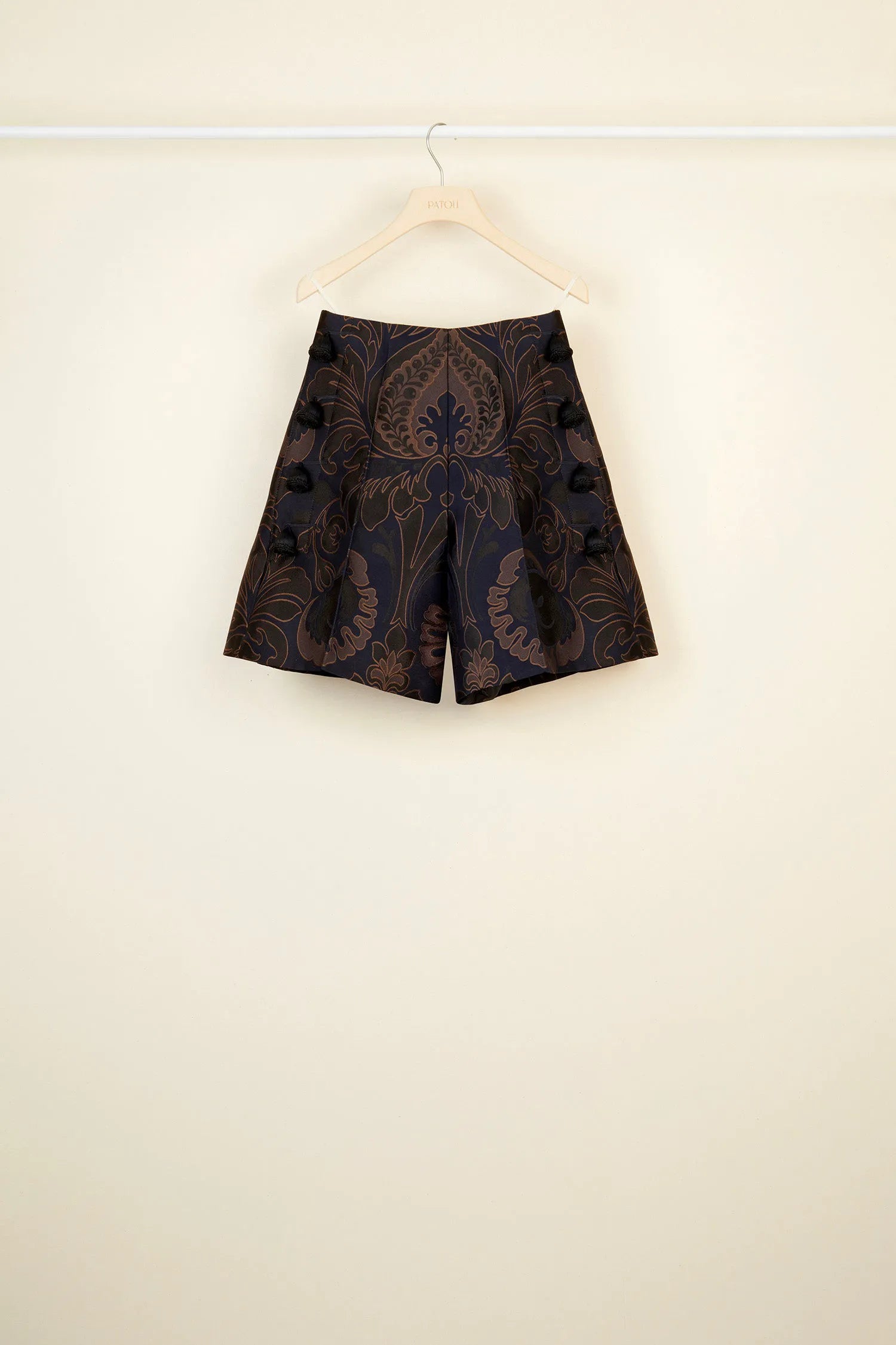 Navy Amber Print