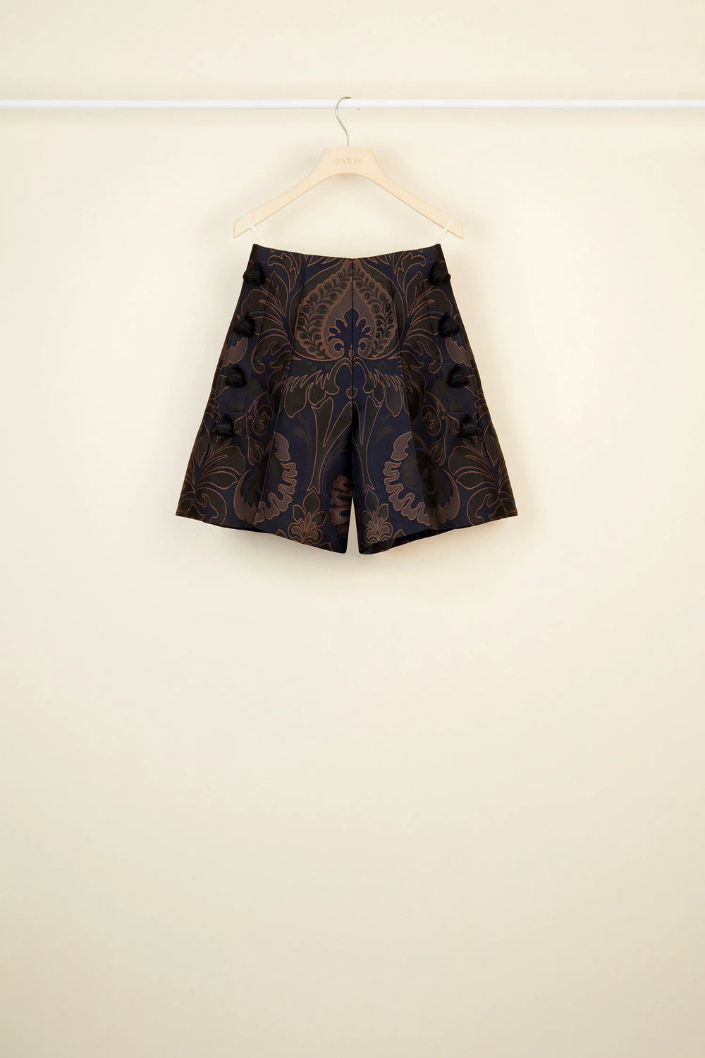 Navy Amber Print