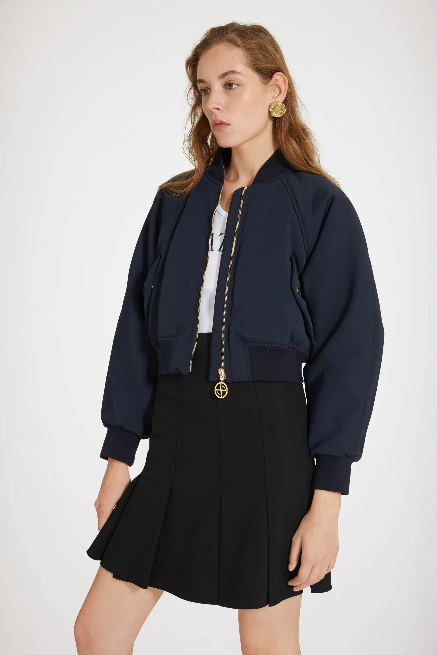No Back Embroidery Navy