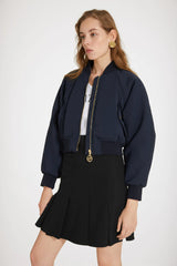 No Back Embroidery Navy
