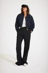 No Back Embroidery Navy