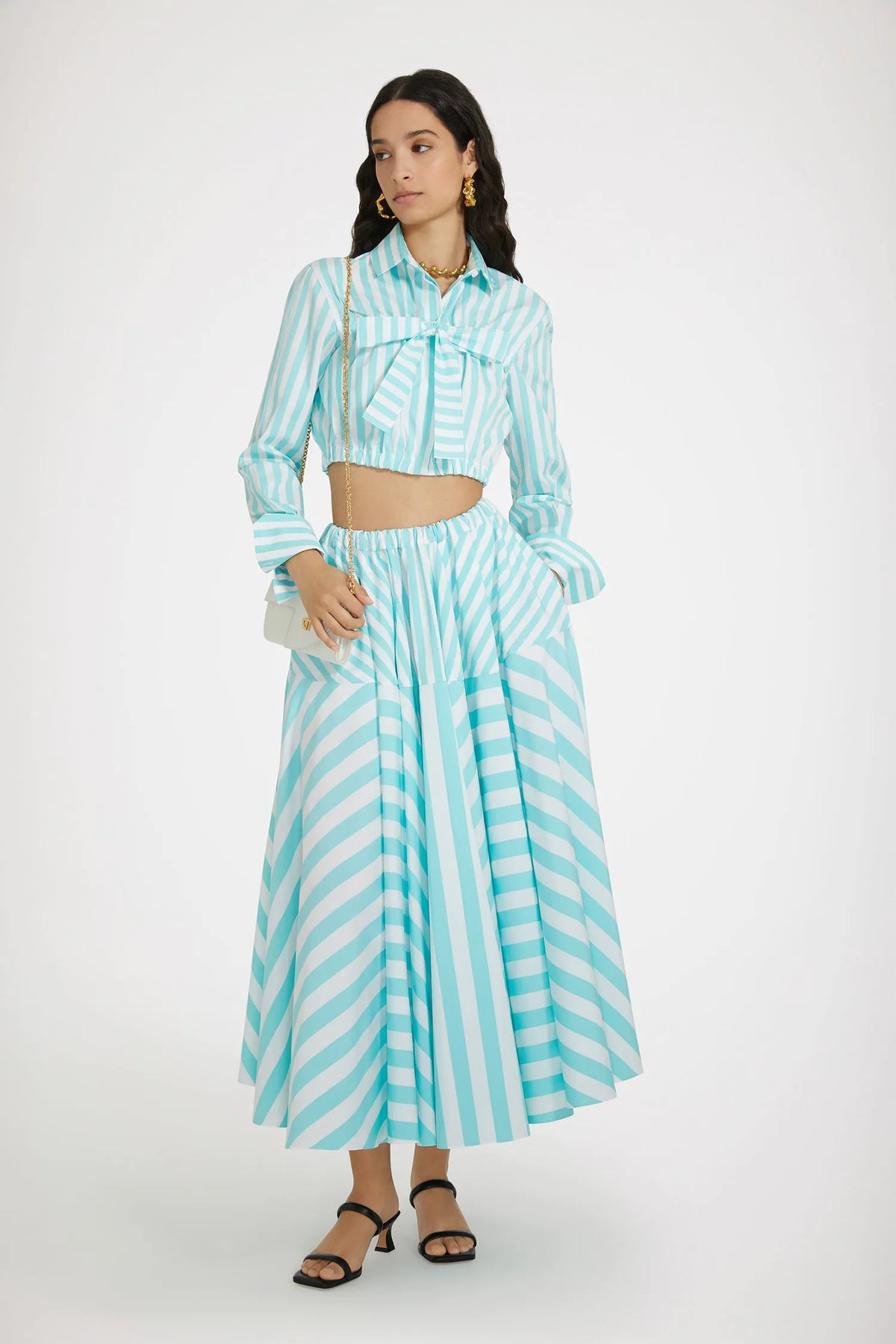 Mix Green Large Stripes