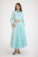 Mix Green Large Stripes